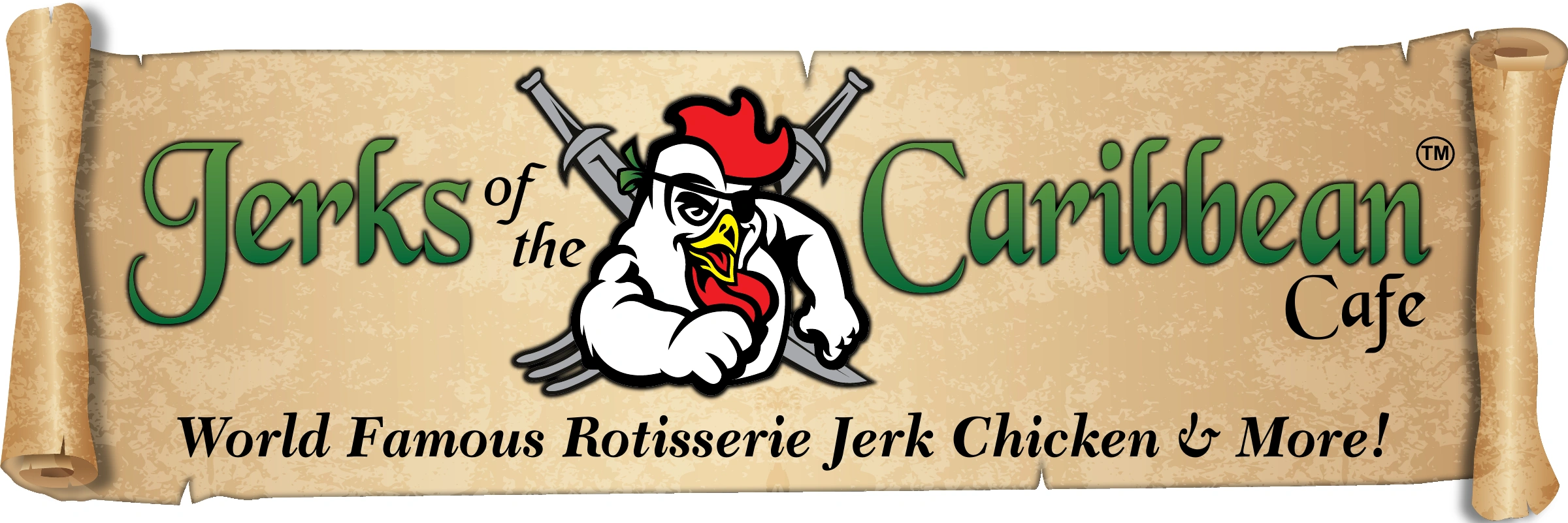Jerks of the Caribbean Cafe — World Famous Rotisserie Jerk Chicken & More!